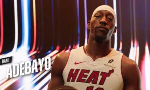 „Nie chcę zostać znokautowany”: kiedy Pat Riley rzuca wyzwanie Bamowi Adebayo, aby złapał piłkę…
