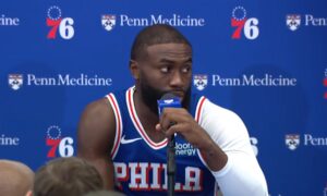 „Następne pytanie”: Jaylen Brown nie chce nazwać Sixers alfa