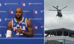 (wideo) Kiedy LeBron James opuszcza Sixers na treningu… helikopterem